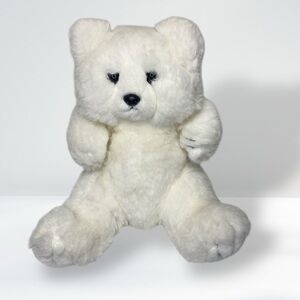 Ty Vintage Bear White Rare Classic Plush Stuffed Animal Toy 1988 12" 80's